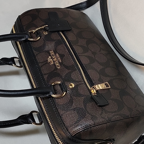 Coach Handbags - ✨️💕 NEW! Coach Rowan Satchel In Signature Canvas COLOR:Gold/Brown Black
